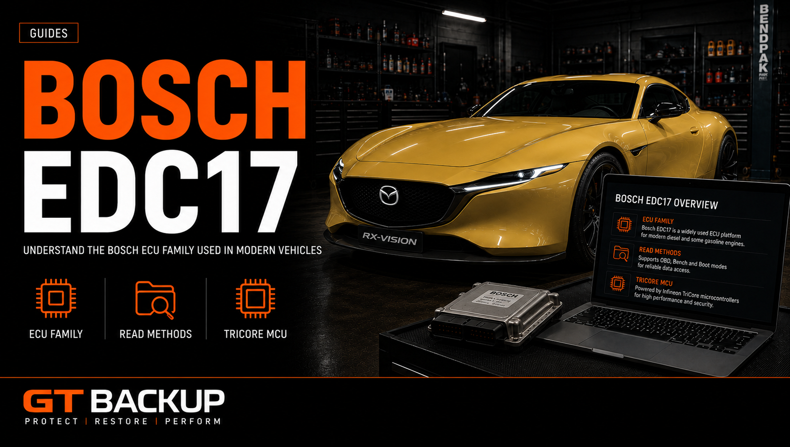 Bosch EDC17 diesel ECU family used in Euro 5 and Euro 6 vehicles