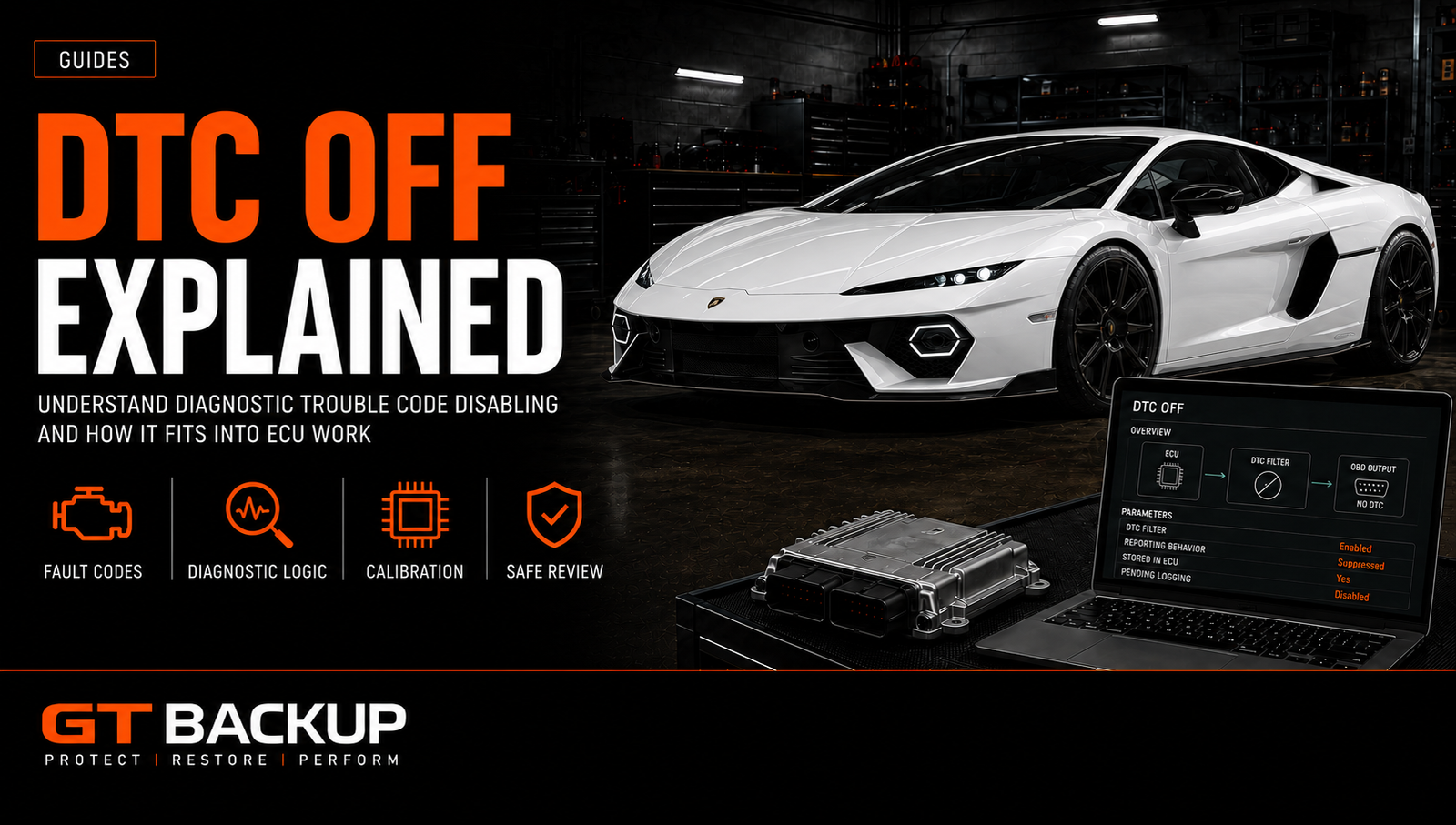 DTC fault code diagnosis and factory ECU calibration restoration
