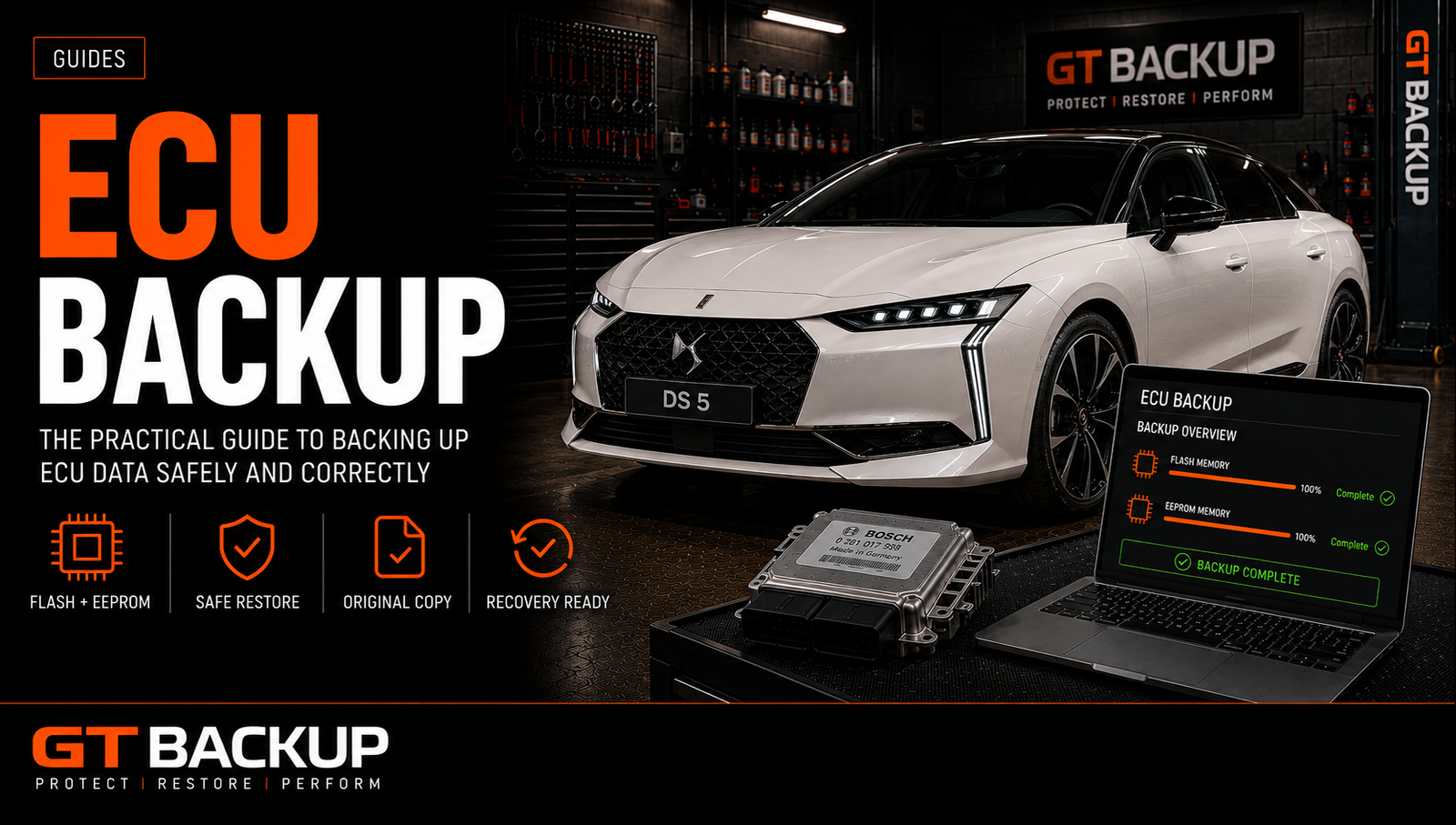 Verified original ECU backup file for safe restoration to factory settings