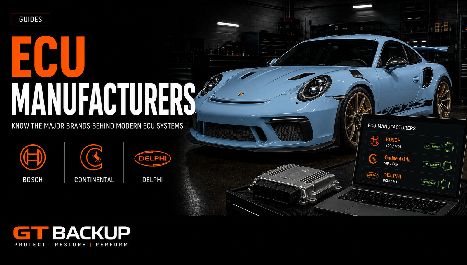 ECU manufacturers including Bosch, Continental, Delphi, Marelli and Denso