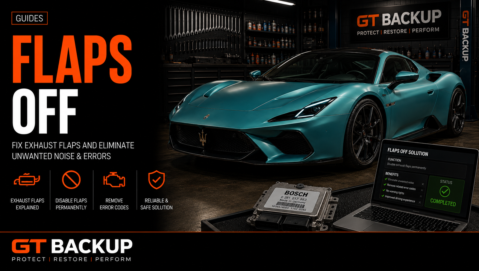 Swirl flap diagnosis and factory ECU calibration restoration