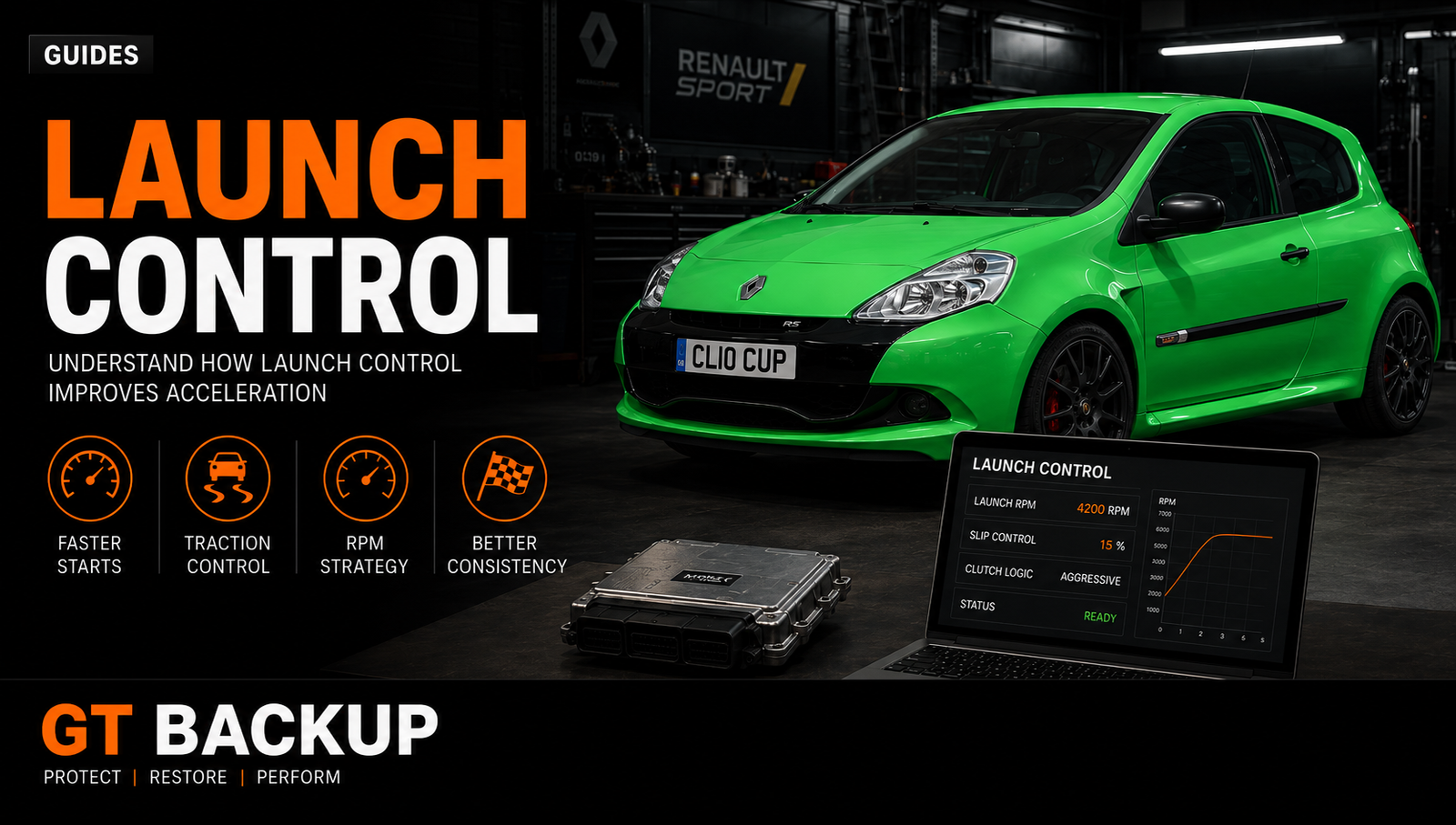 Launch control ECU calibration for consistent standing starts