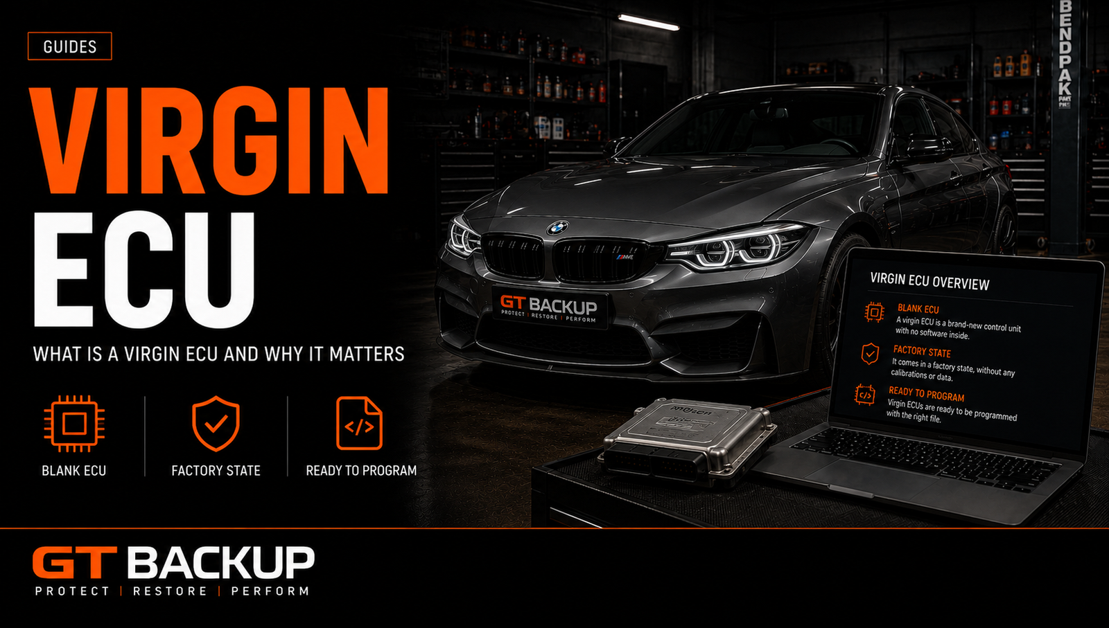 Virgin ECU preparation for programming and vehicle adaptation