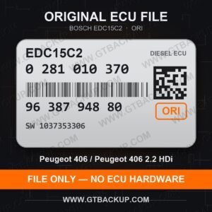 EDC15C2 0281010370 1037353306 ORI – Bosch ECU label, PSA 9638794880 – Peugeot 406 2.2 HDi