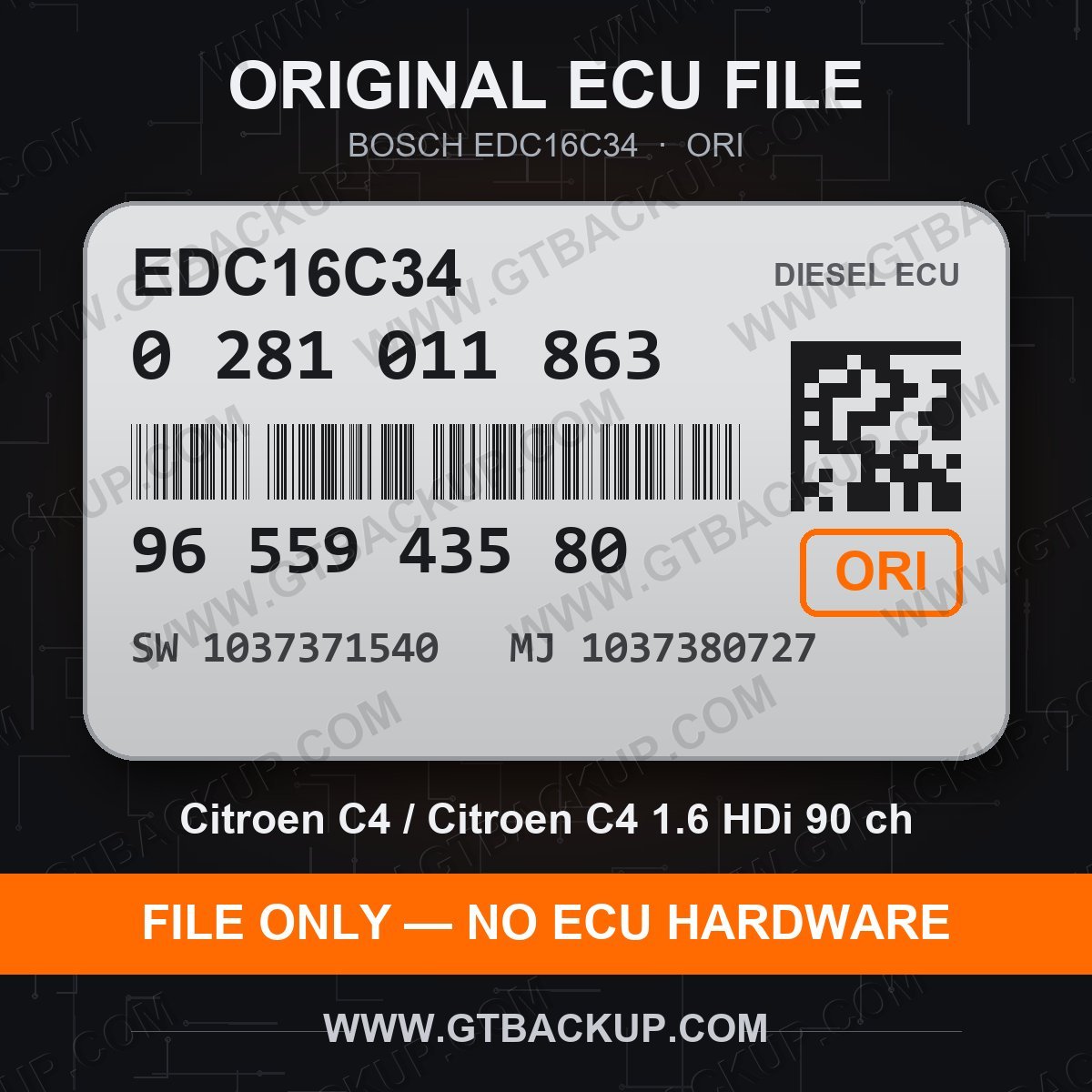 1037371540 1037380727 ORI File | EDC16C34 0281011863